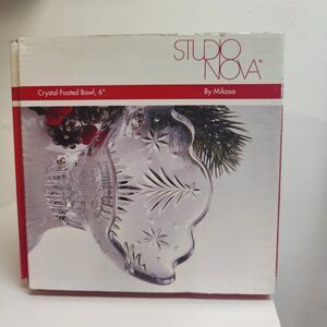 MIKASA Studio Nova 6" Crystal Footed Bowl